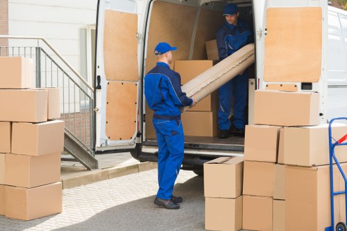 Removals team planning a home move in Clapham