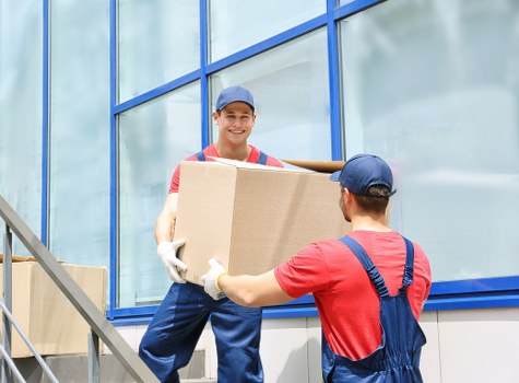 Residents using storage for moving home in Clapham