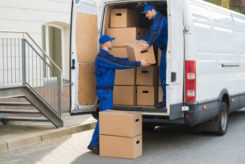 Customer booking storage unit at Clapham Storage