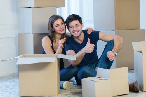 Business files arranged in document storage in Clapham