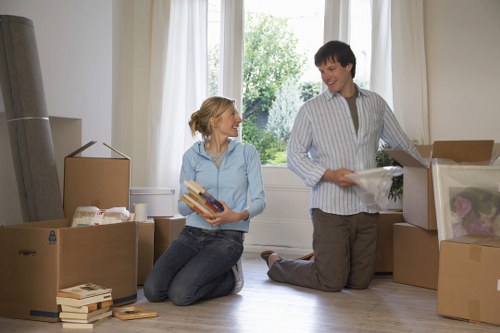 Moving van and household items for local removals in Clapham